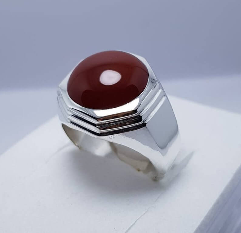 Carnelian deals aqeeq ring